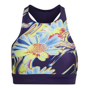 ADIDAS Womens 2 Piece Printed Swimsuit Ladies Size UK XS Purple NEW - Picture 1 of 9