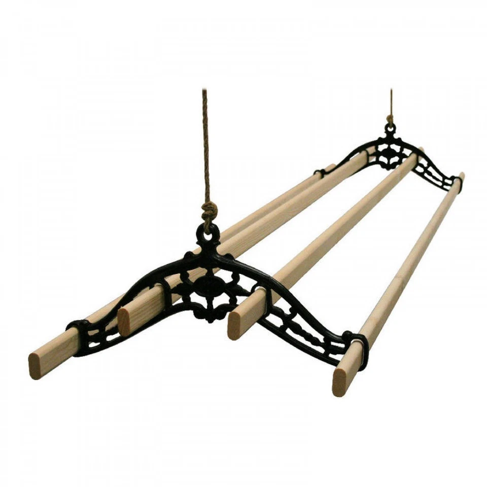 old Vintage Victorian Clothes creel airer dryer kitchen rack ceiling drier - Image 1 of 2