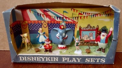 Vintage 1961 Marx Toys Walt Disney Disneykins Dumbo Circus Play Set Complete - Image 1 of 4