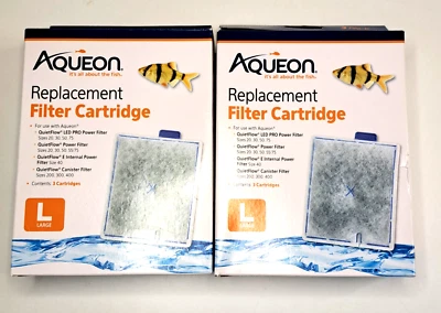 Aqueon® QuietFlow Replacement Aquarium Filter Cartridge 2 boxes 4 Cartridges NEW - Image 1 of 4