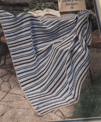 CROCHET ~ “Country Blues & Patchwork Blue Afghans” ~ PATTERN ~ - Image 1 of 2
