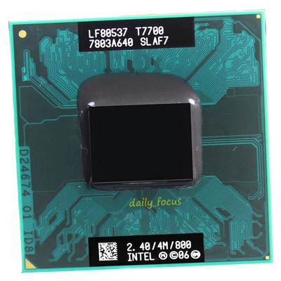 Intel Core 2 Duo T7700 2.4 GHz BGA479 2 cores SLAF7 CPU Processor 4 MB - Image 1 of 4