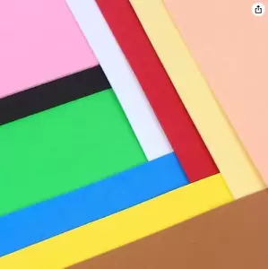 100 PCS EVA Foam Paper Sheets, for Handicraft Kids Arts Craft DIY Projects Class - Picture 1 of 8