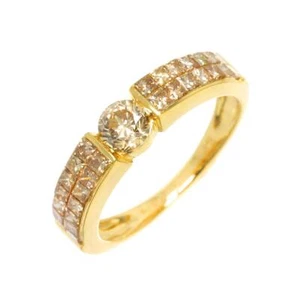 Diamond 0.40ct/0.80ct Ring 18K YG Yellow Gold 750 6(US) 90273757 - Picture 1 of 9