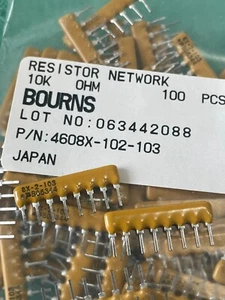 10x 4608X-102-103 10K 2% Resistor Networks & Arrays 8pins 10KOHMS Isolated - Picture 1 of 4