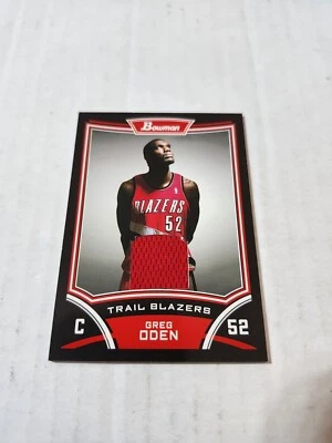Reliquia Bowman Greg Oden 2008-09 # GO Foto 1 de 2