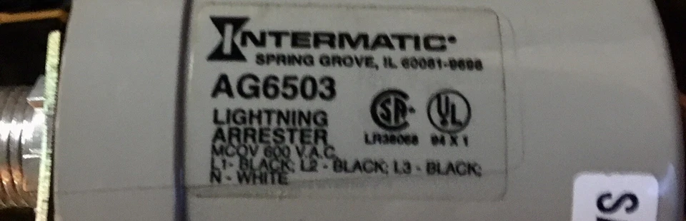 Intermatic AG6503 Surge Arrester 600V - Image 1 of 1