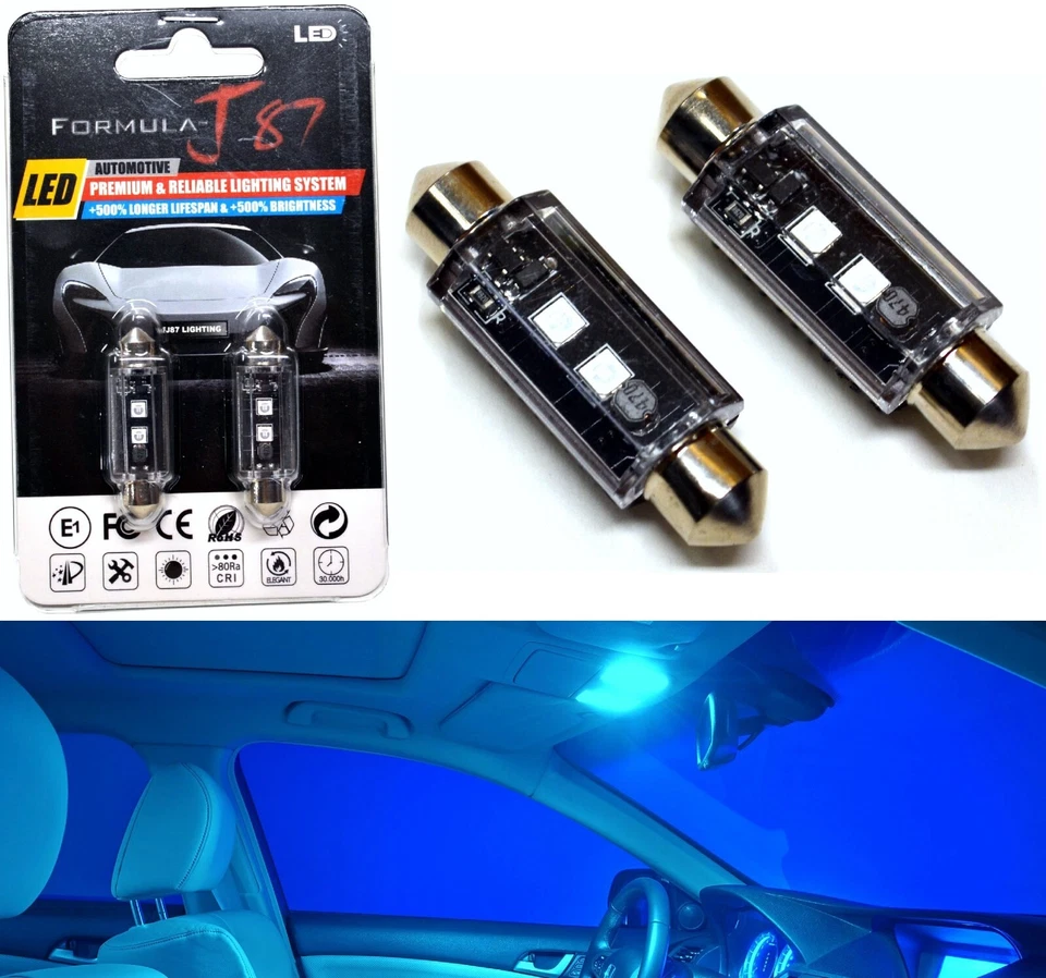 Luz LED Canbus Libre de Errores 578 5W Icy 8000K Dos Bombillas Maletero Carga Reemplazar OE Foto 1 de 4