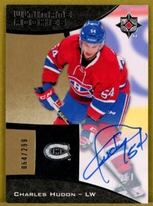 2015-16 Ultimate Collection #96 Charles Hudon RC AUTO /299 - Montreal Canadiens - Picture 1 of 2