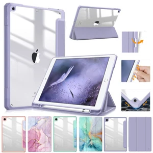 Hülle für iPad 9. 8. 7. Stoßfest Cover mit Stifthalter Klar Backcover - Bild 1 von 26