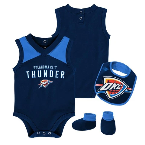 Infant Oklahoma City Thunder Creeper Set Baby Snapsuit Set Cover
