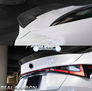 Real Carbon Fiber Rear Trunk Spoiler Lip Wing For Lexus IS300 IS350 IS500 21-24 - Picture 1 of 8
