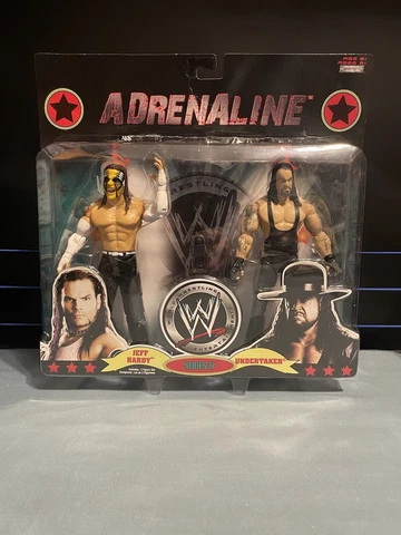 WWE Jakks Adrenaline Series 37 Jeff Hardy Vs: The Undertaker Figure 2 Pack READ Cover
