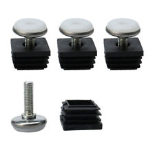  4 Pcs Adjustable Leveling Feet 25 x 25mm Inserts Furniture Table Glide