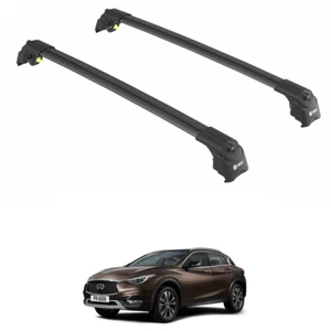 To Fit INFINITI QX30 (H15) SUV 16-19 Roof Racks Cross Bars Black Set 2Pcs - Bild 1 von 22