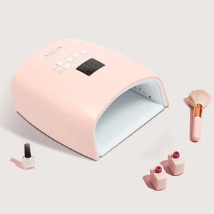 Cordless Wireless Rechargeable LED/UV Nail Lamp Gel Polish Nail Dryer Pink 48W - Picture 1 of 18