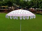 Handmade Coton Main Bloc Floral Imprimé Jardin Parapluie Parasol Indien Parasol