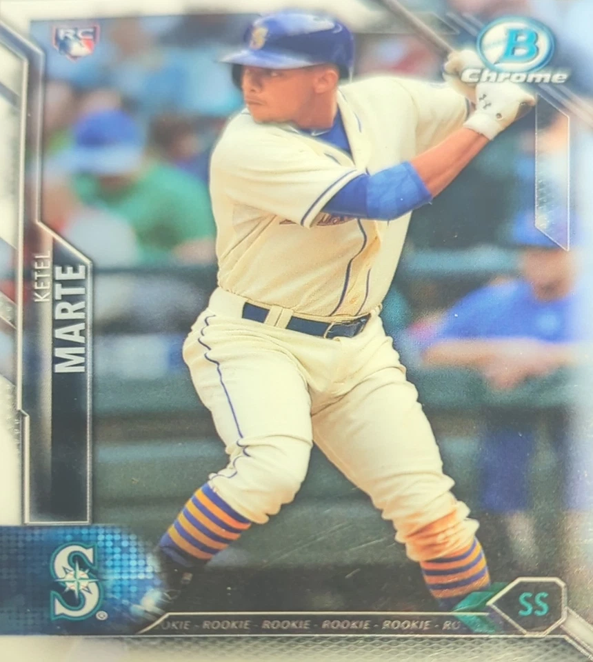 2016 Bowman Chrome Base Chrome Vending#144 Ketel Marte  - Image 1 of 2