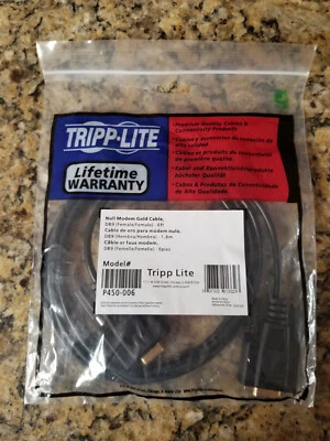 Tripp.Lite Null Modem Gold Cable DB9 (Female/Female) - 6FT - Image 1 of 4