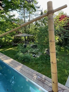 Gartenbrunnen aus Bambus Wasserspiel - Bild 1 von 16