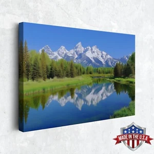 Whispering Pines and Crystal Skies Wall Art, Canvas Print Poster for Home Decor - Picture 1 of 10