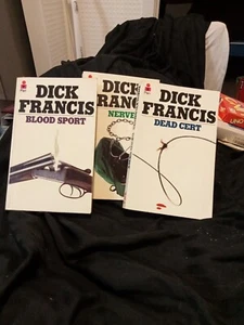 Dick Francis 3 Books Blood Sport Nerve Dead Cert - Picture 1 of 5