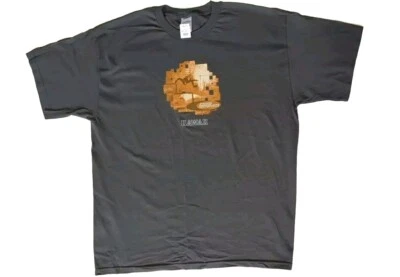  全新 带标签 夏威夷冲浪文化 冲浪衬衫 男式 XL 灰色 冲浪棉 — 第 1/4 张图片