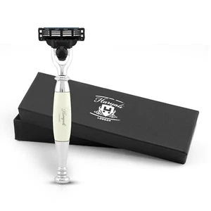 Maquinilla de afeitar 3 Edge para hombre, maquinilla de afeitar para mujer, maquinilla de afeitar facial marfil’s - Imagen 1 de 9