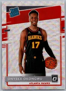 2020-21 Panini Donruss Optic #156 Onyeka Okongwu Fanatics Wave Prizm RC Hawks - Foto 1 di 2