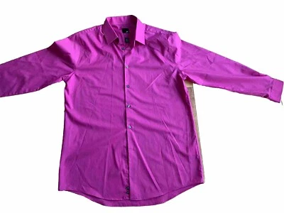 J Ferrari Mens Shirt Pink Collar Long Sleeve L - Image 1 of 2