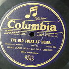 78rpm 12" CLARA BUTT the old folks at home / in the chimney corner