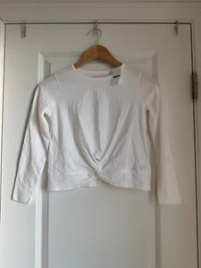 NWT J Crew Factory Crewcuts Girls' Long Sleeve Twist Front Tee Size M (8-9) - Picture 1 of 6