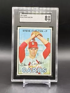 1967 Topps #146 Steve Carlton HOF Philadelphia Phillies Vintage Card SGC 8 Sharp - Picture 1 of 2
