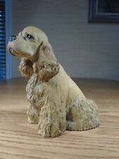 Vintage 1987 Blonde Dog Cocker Spaniel 6" Canine Figurine