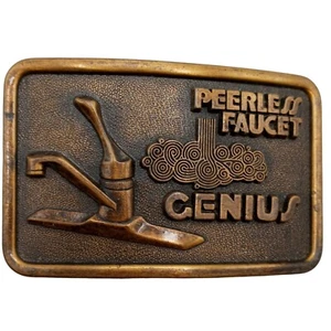 Peerless Faucet Belt Buckle Genius Advertising Plumber Plumbing Remodeling Vinta - Picture 1 of 10
