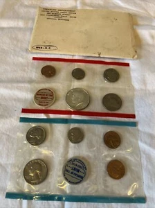1968 U.S. Mint Set Original Envelope 10 Brilliant Uncirculated Coins - Picture 1 of 6