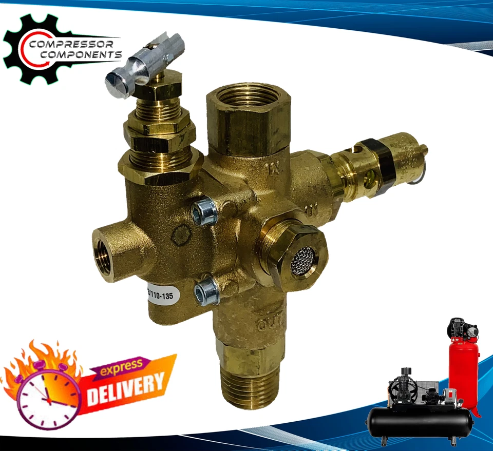 Válvula de retención de descargador piloto Ingersoll Rand 56288756 para compresor de aire de motor de gas Foto 1 de 4