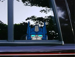 Optimus Prime Peeker Peeking Window Vinyl Car Decals Anime Transformers Stickers - Bild 1 von 4