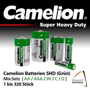 Batterien AA I AAA I 9V Block I Baby C I Mono D I Batterie Set Camelion