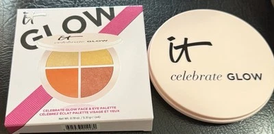It Cosmetics Celebrate GLOW Face & Eye Palette 4 Multi-Dimensional Shades New - Image 1 of 3