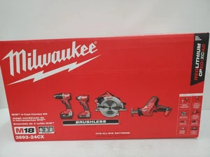 *Kit combinado de 4 herramientas Milwaukee 3693-24CX M18 con baterías y cargador - Imagen 1 de 8