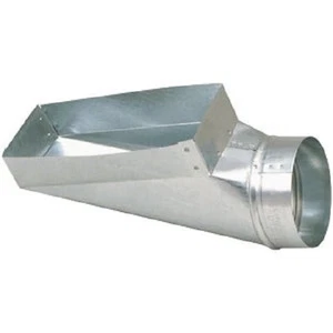 (1)-Imperial 30 Ga. 3-1/4 In. x 10 In. x 6 In. Galvanized Duct End Boot GV0665-C - Picture 1 of 1