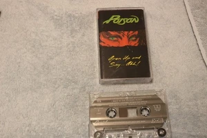 POISON-"OPEN UP AND SAY ...AHH!" CASSETTE TAPE, ENIGMA (XDR) C4-48493, 1988, EXC - Picture 1 of 4