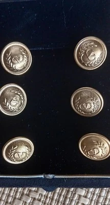 VALENTINO GOLD BUTTON SET - Image 1 of 2