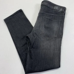 Diesel Jeans Mens 34x32 Buster Regular Slim Tapered Faded Black Button Fly - Picture 1 of 16