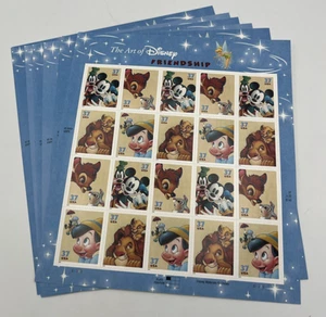 #3865-3868 The Art of Disney Friendship 6 Sheets x 20 = 120 Stamps 37 Cent - Picture 1 of 20