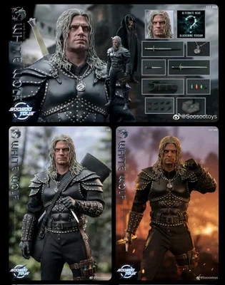 IN STOCK Soosootoys SST-048 1/6 Figure The Witcher White Wolf Geralt  - Immagine 1 di 4