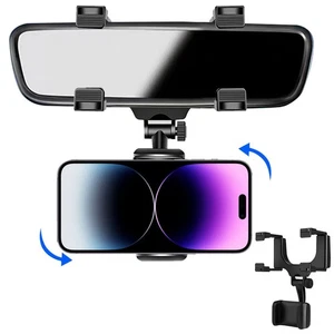 Universal 360° Auto Rückspiegel Handy Halter Halterung KFZ Handy Ständer - Bild 1 von 12
