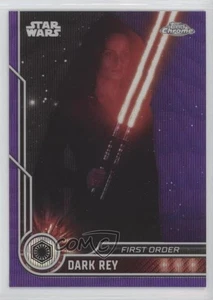 2023 Topps Chrome Star Wars rifrattore onda viola Daisy Ridley come Dark Rey 2xw - Foto 1 di 3