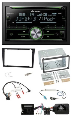 Pioneer Bluetooth Lenkrad DAB 2DIN USB CD Autoradio für Opel Corsa C Tigra Vectr - Bild 1 von 4